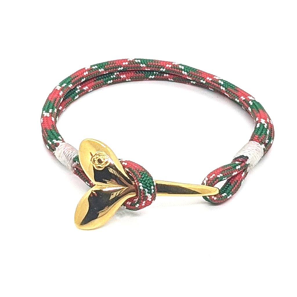 Christmas Nautical Whale Tail Bracelet Brass 069 Mystic Knotwork 