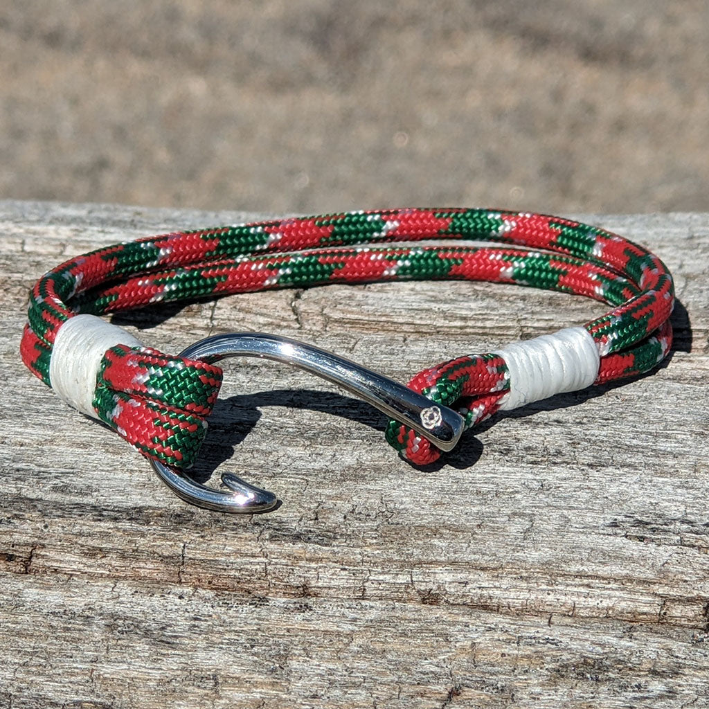 Christmas Nautical Fish Hook Bracelet 069 Large 8