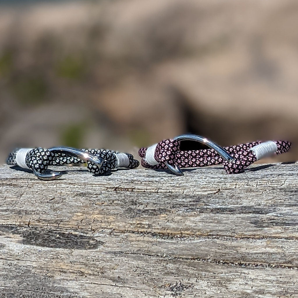 Pink Diamond Nautical Fish Hook Bracelet 326 Bracelets Mystic Knotwork 