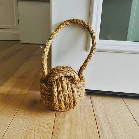 Monkey Fist Door Stop, Large Manila home decoration Mysticknotwork.com 