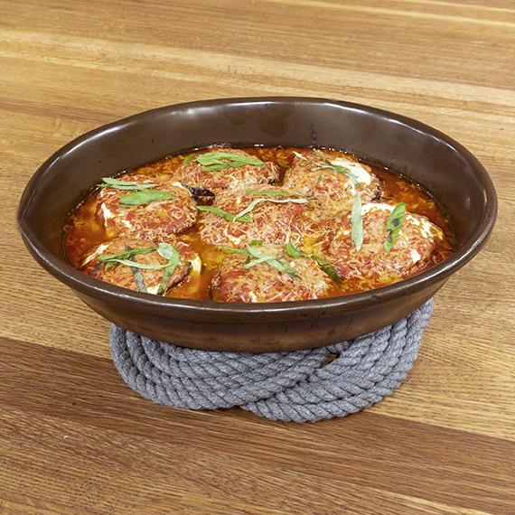 10" Nautical Sailor Knot Trivet, Gray Cotton Rope, Large trivet Mysticknotwork.com 