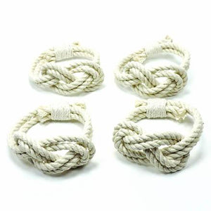 Bulk Pricing Figure Eight Infinity Knot Napkin Rings, Solid Color Sets of 4 Mystic Knotwork 