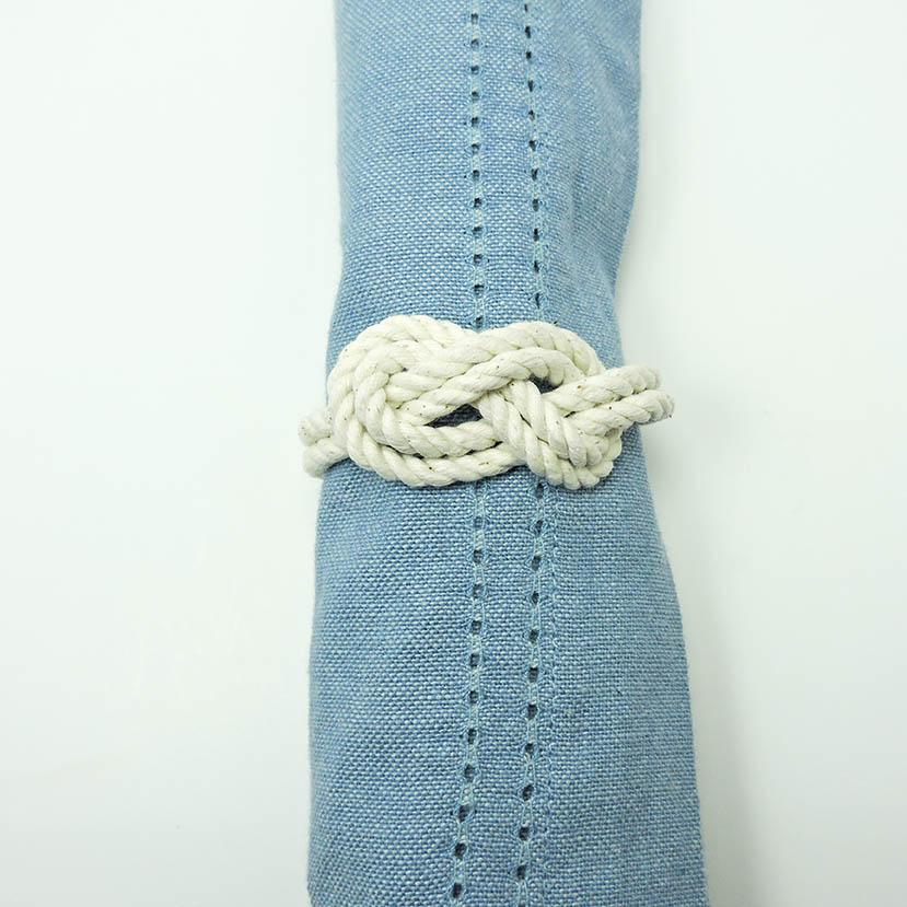 Figure Eight Infinity Knot Napkin Rings, Solid Colors, Set Of 4 napkin ring Mystic Knotwork 