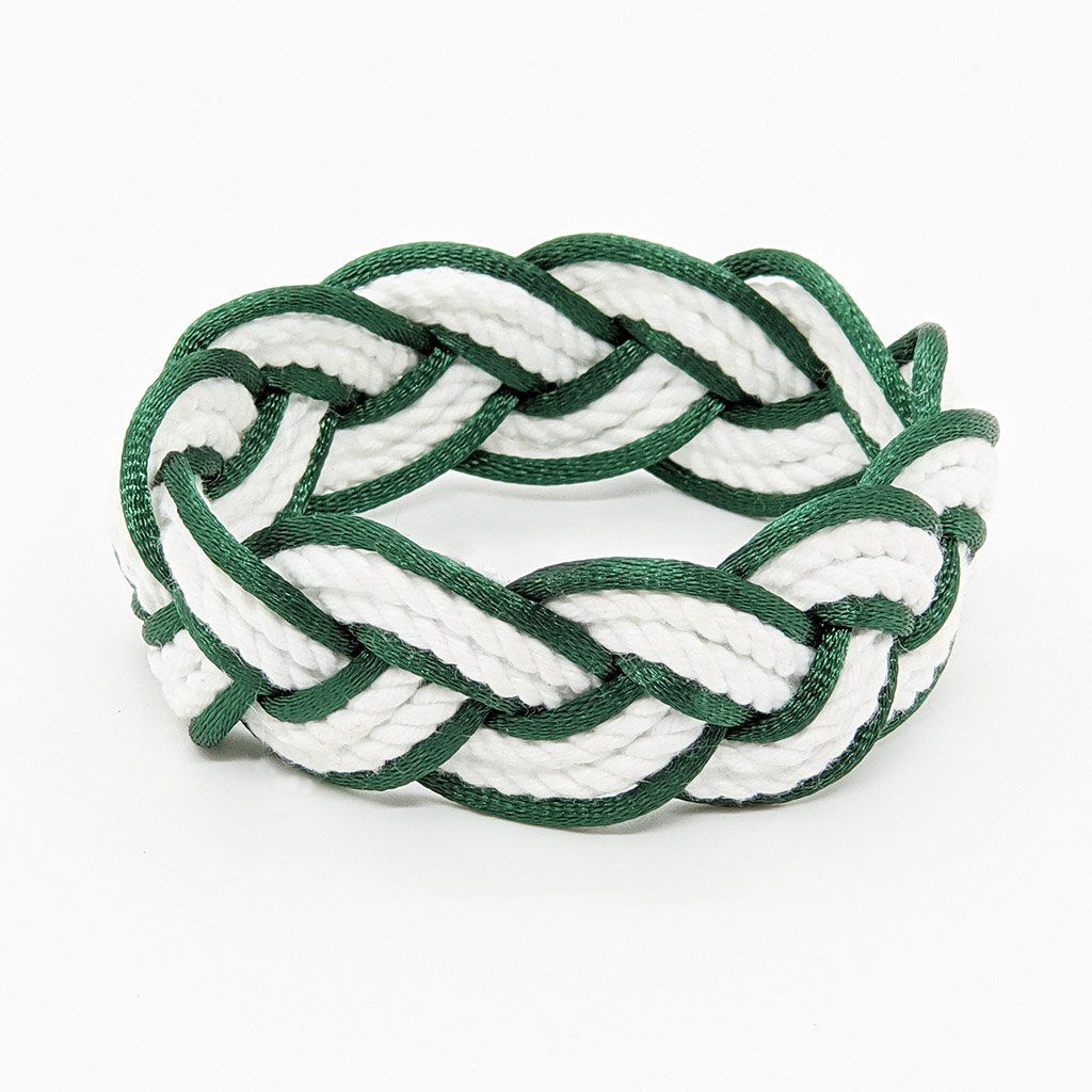 Forest Green Sailor Bracelet Satin Outline bracelet Mystic Knotwork 