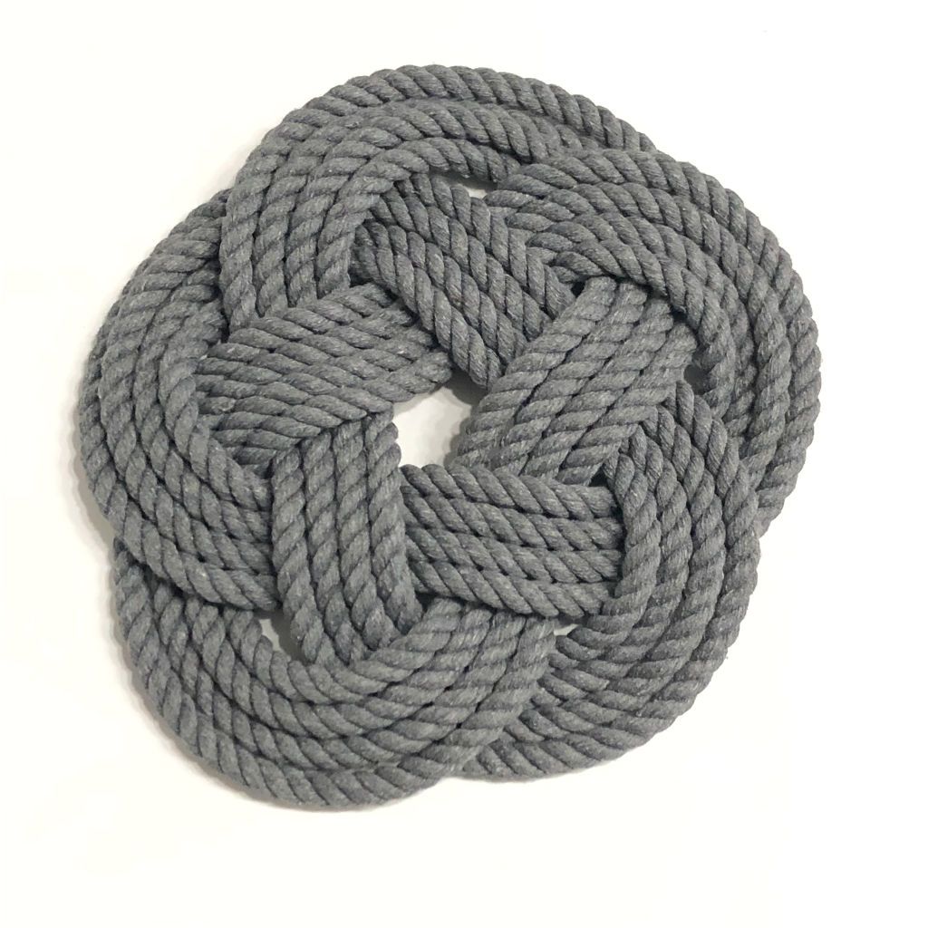 Nautical 7 Nautical Sailor Knot Cotton Trivet, 5 Color Choices