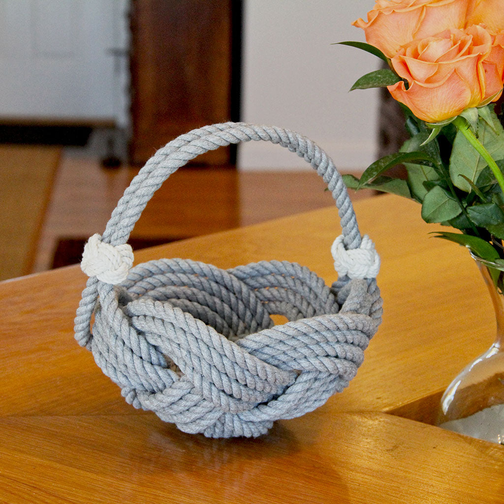 Celtic Knotted Gray Basket home decoration Mystic Knotwork 