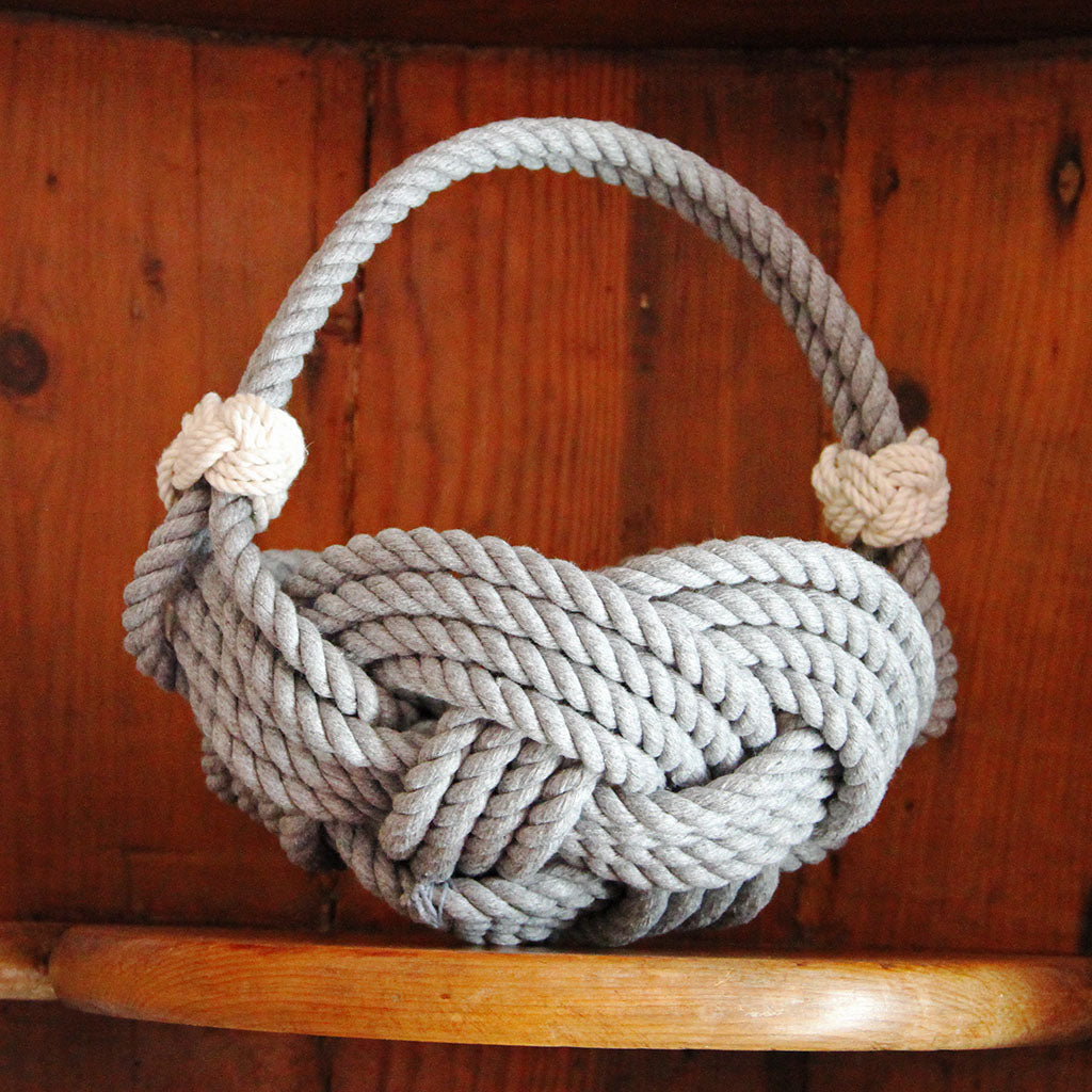 Celtic Knotted Gray Basket home decoration Mystic Knotwork 