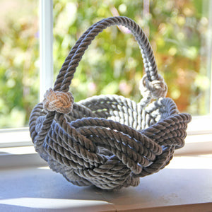 Celtic Knotted Gray Basket home decoration Mystic Knotwork 