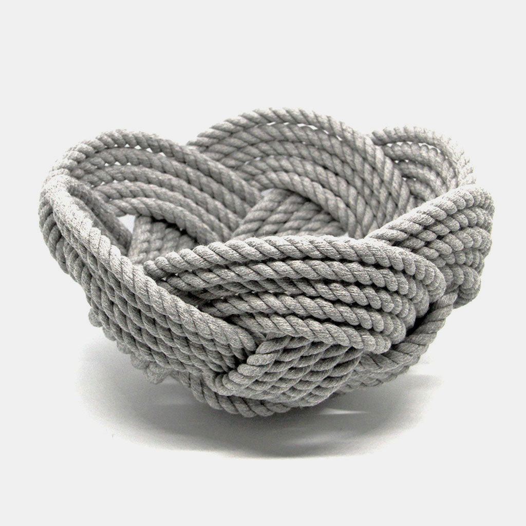 Celtic Knot Gray Woven Cotton Bowl home decoration Mystic Knotwork 