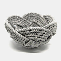 Nautical Celtic Knot Navy Woven Cotton Bowl Made in the USA by hand in  Mystic, Connecticut $ 80.00