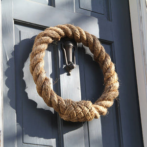 Mystic Knotworks - White Nautical Rope Wreath - Town Wharf General Store