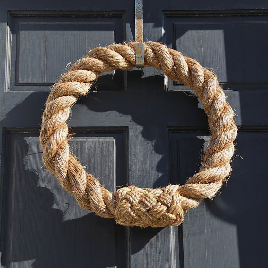Nautical Rope Grommet Wreath Mystic Knotwork 