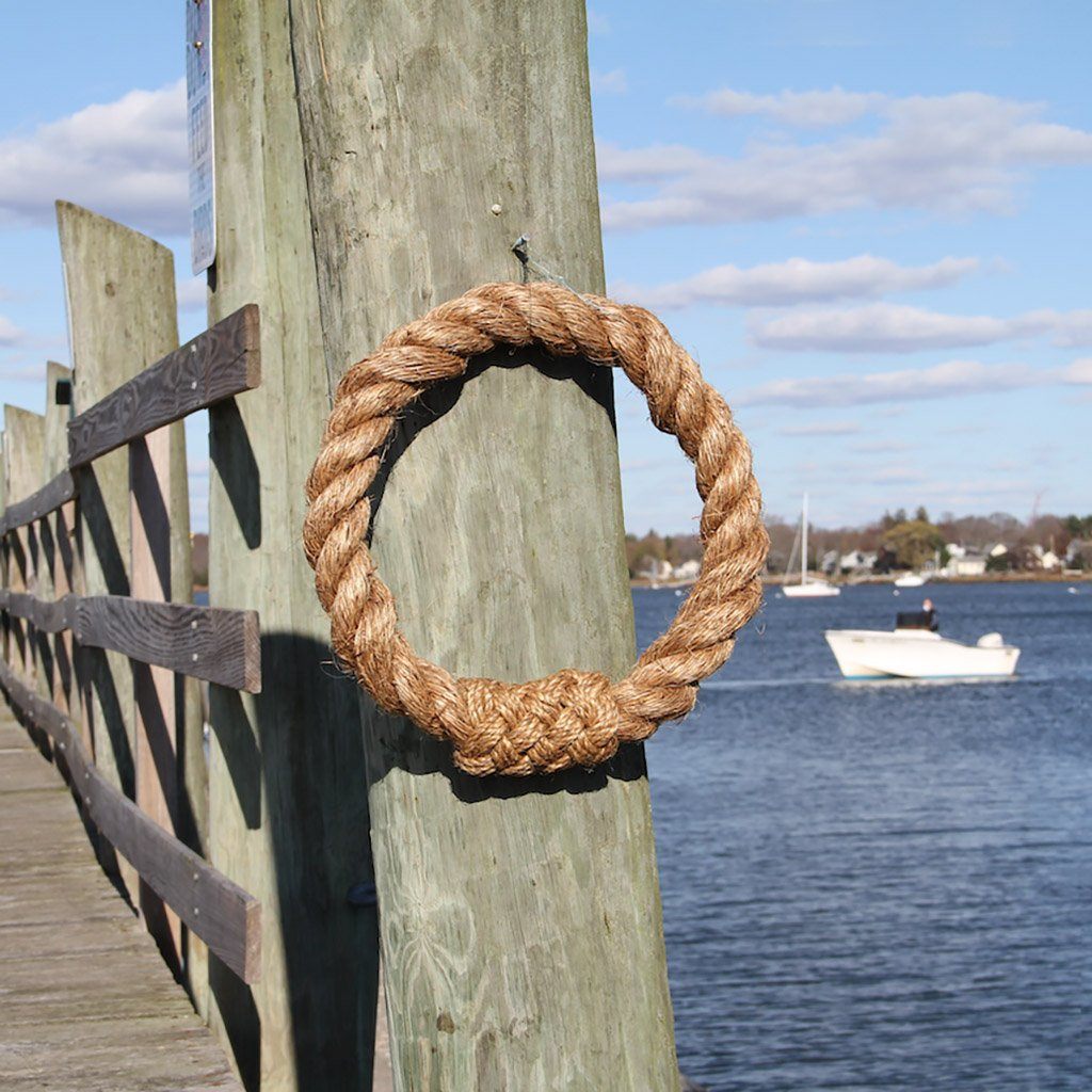 Nautical Rope Grommet Wreath Mystic Knotwork 