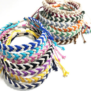 Adjustable Woven Chevron Necklace, choose from 18 colors Mystic Knotwork 