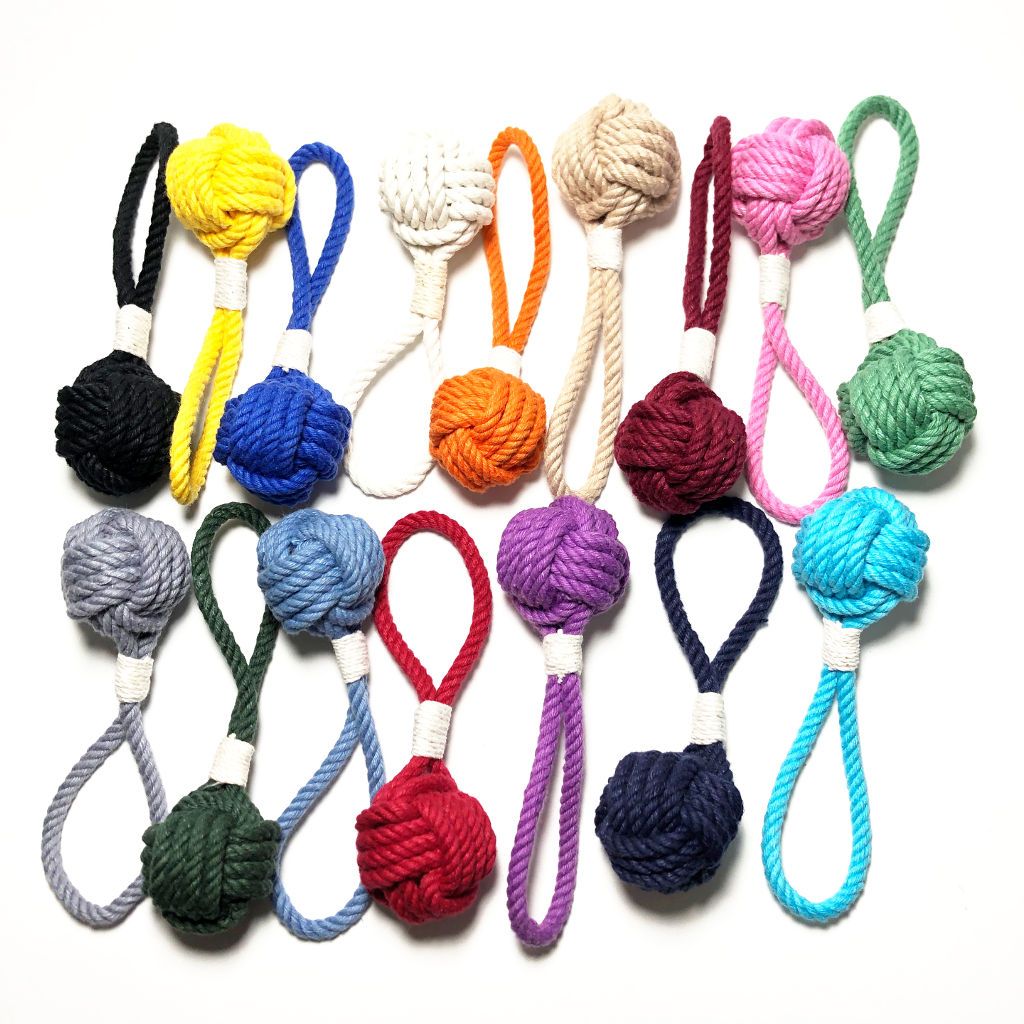 Monkey Fist Christmas Ornament, Nautical Holiday Ball Christmas Mysticknotwork.com 