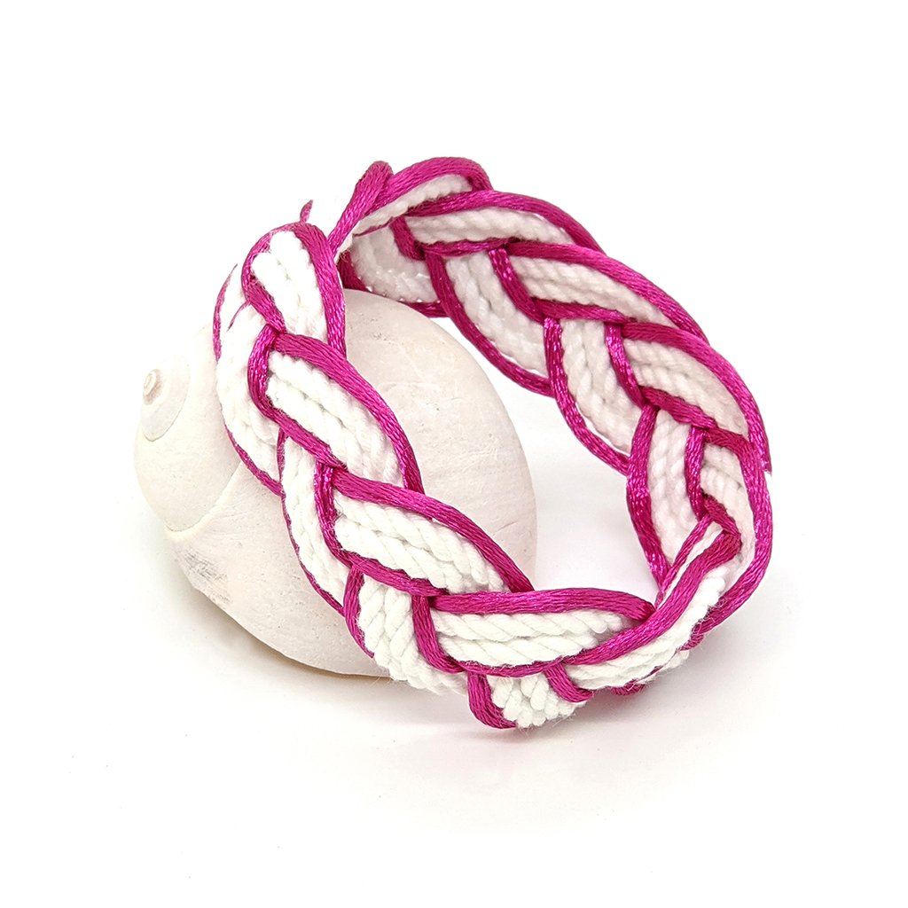 Hot Pink Sailor Bracelet Satin Outline bracelet Mystic Knotwork 