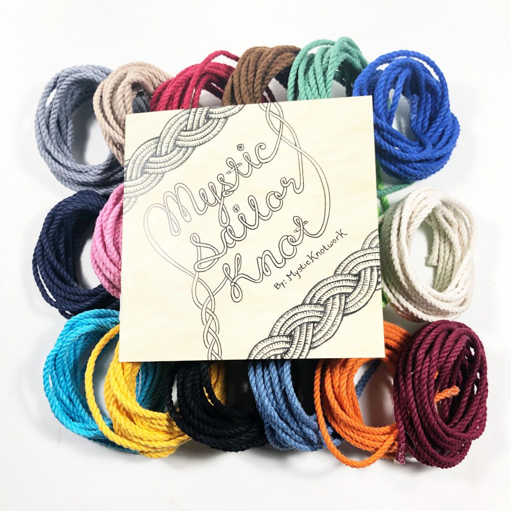 How To Tie A Sailor Knot Bracelet - Booklet and Cord bracelet Mystic Knotwork 