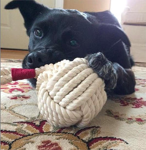 Small Monkey Fist Rope Dog Toy - Mystic Knotwork