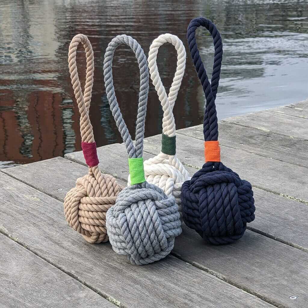 Large Monkey Fist Rope Dog Toy - Mystic Knotwork