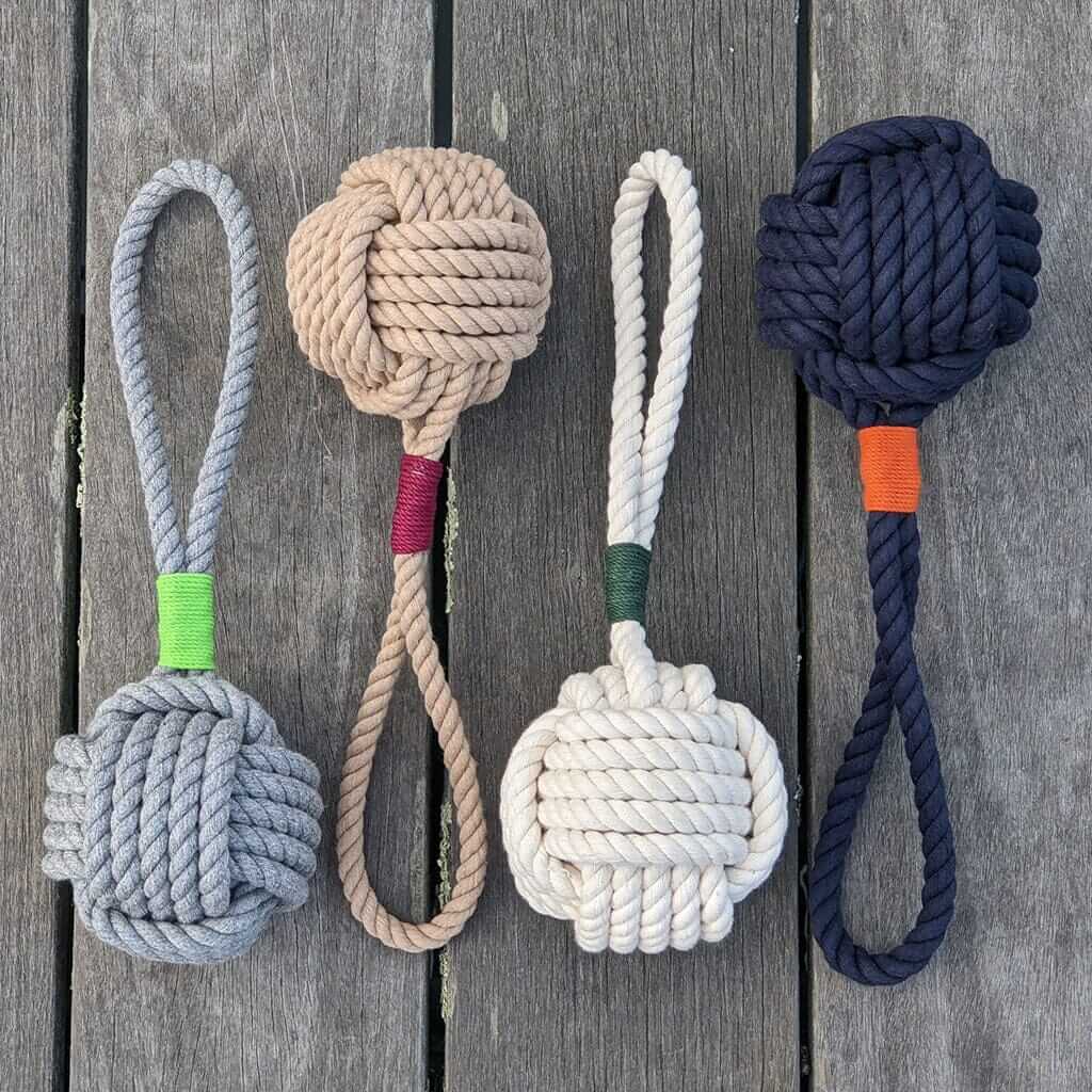 Large Monkey Fist Rope Dog Toy - Mystic Knotwork