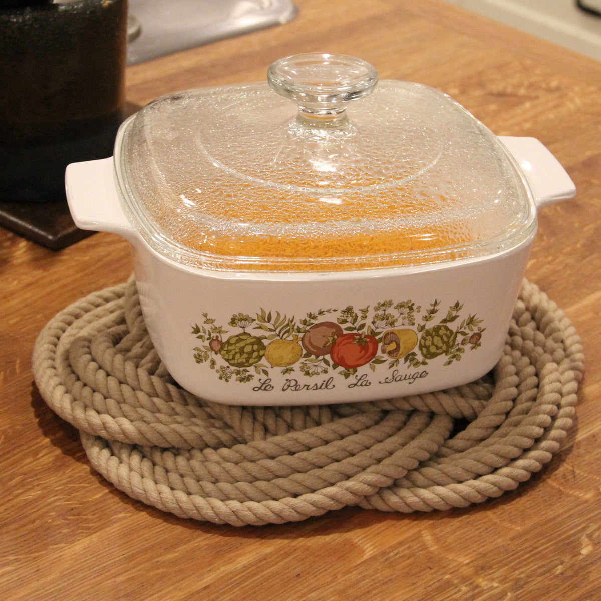 10" Nautical Sailor Knot Trivet, Tan Cotton Rope, Large trivet Mysticknotwork.com 