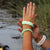 Lime Sailor Bracelet Satin Outline bracelet Mystic Knotwork 