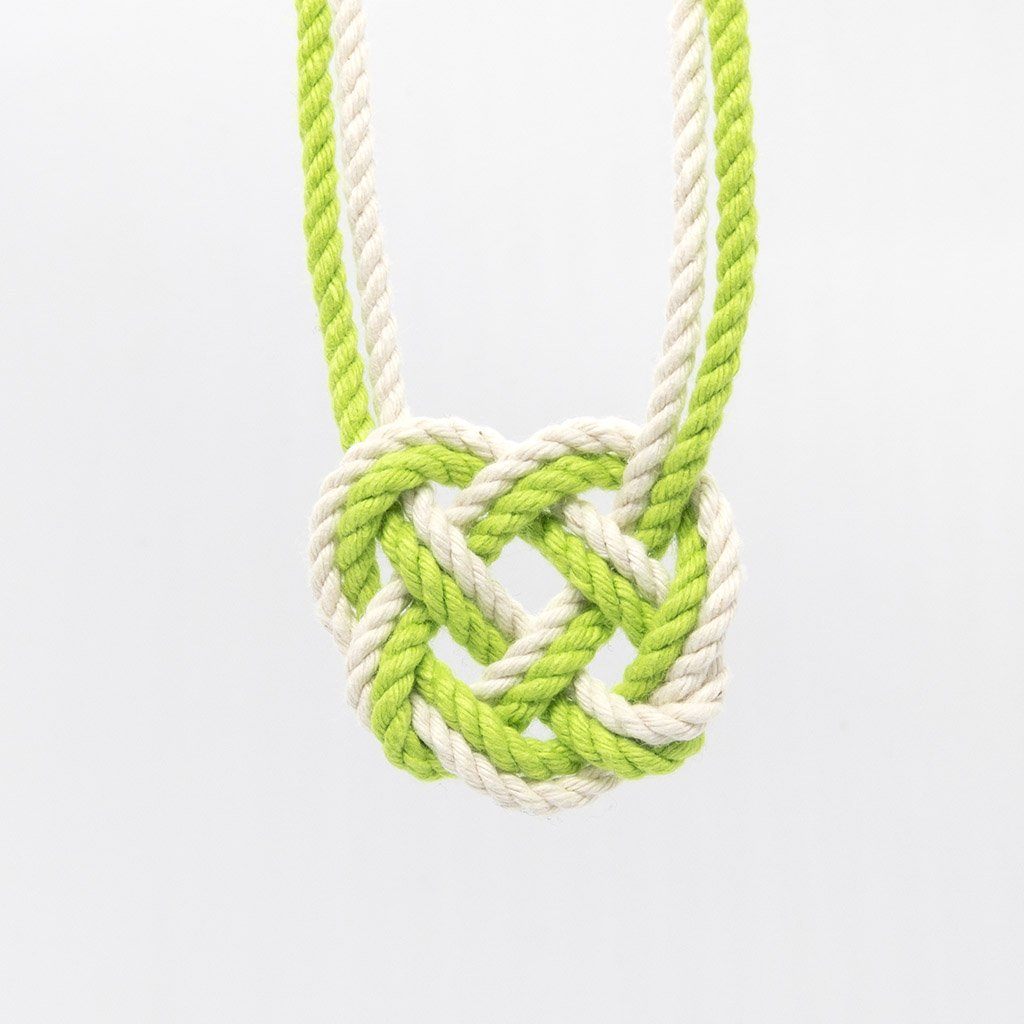 Celtic Heart Knot Necklace necklace Mysticknotwork.com Lime 