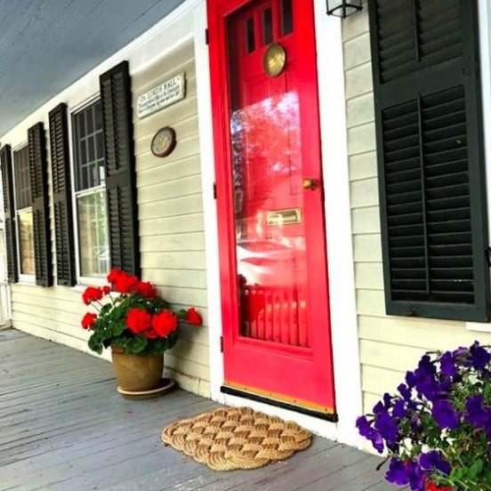 Woven Nautical Entry Rug, Square Door Mat home decoration Mysticknotwork.com 