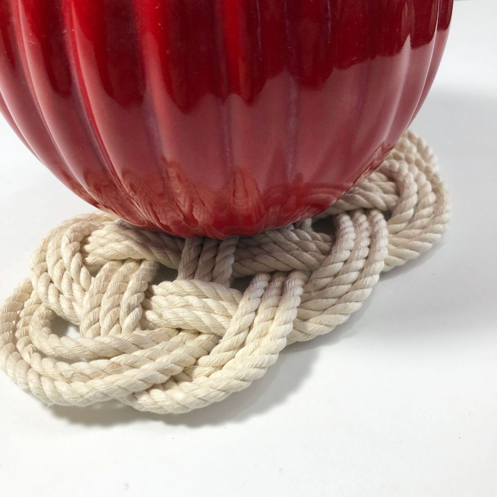 Ocean Plait Nautical Trivet, 4 Color Choices Mystic Knotwork 