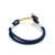 Navy Blue Nautical Anchor Bracelet Brass 020 Mystic Knotwork 