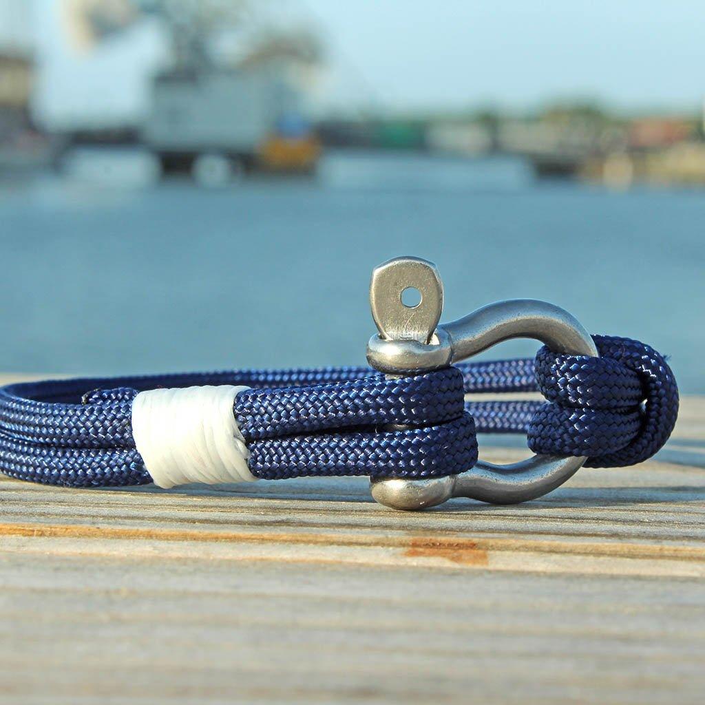 Navy Blue Nautical Shackle Bracelet 020 Mystic Knotwork 