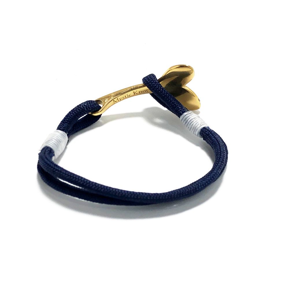 Navy Nautical Whale Tail Bracelet Brass 020 Mystic Knotwork 