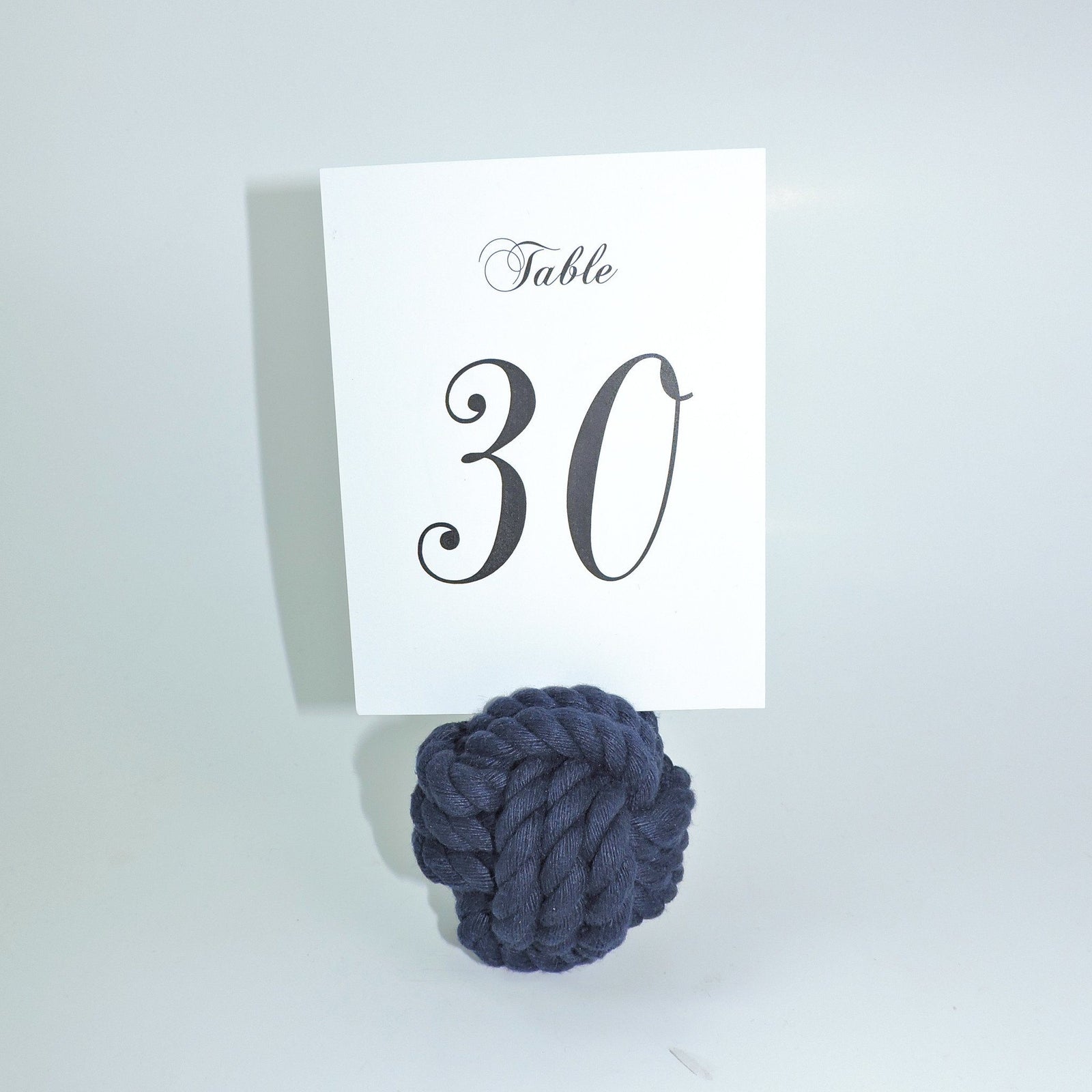 Nautical Knot Nautical Knot Card Holder, Navy, 3", 3-Pass handmade at Mystic Knotwork