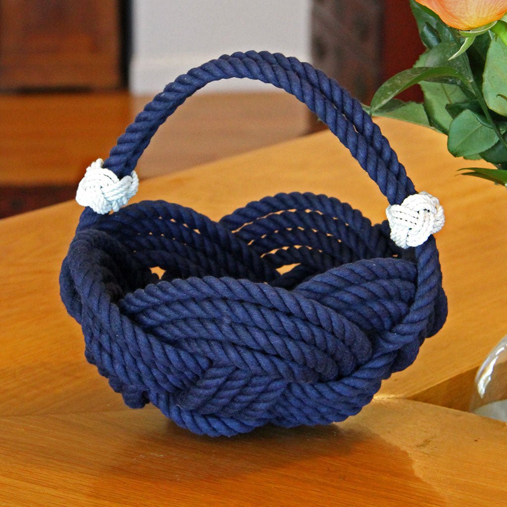 Celtic Knotted Navy Basket home decoration Mystic Knotwork 
