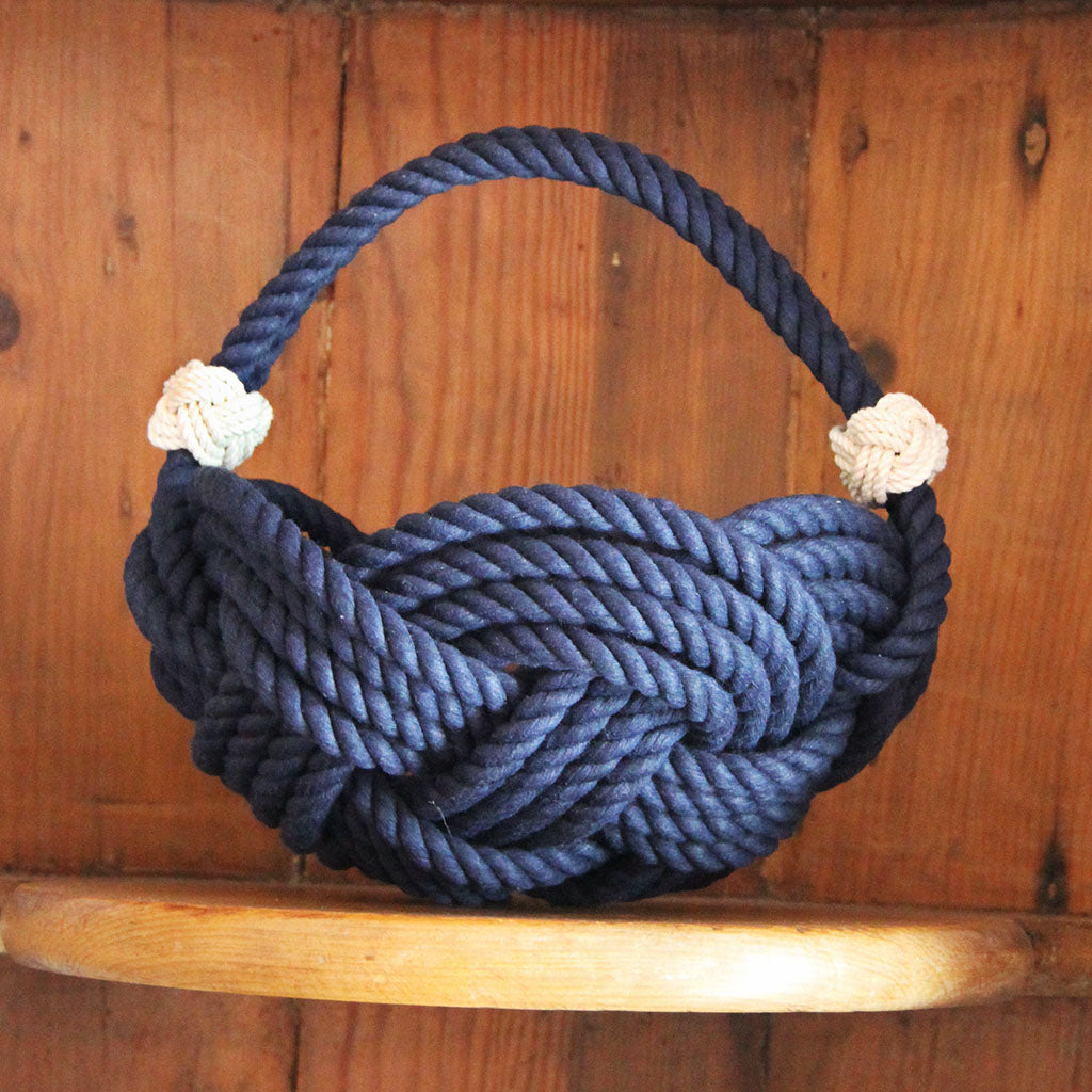 Celtic Knotted Navy Basket home decoration Mystic Knotwork 