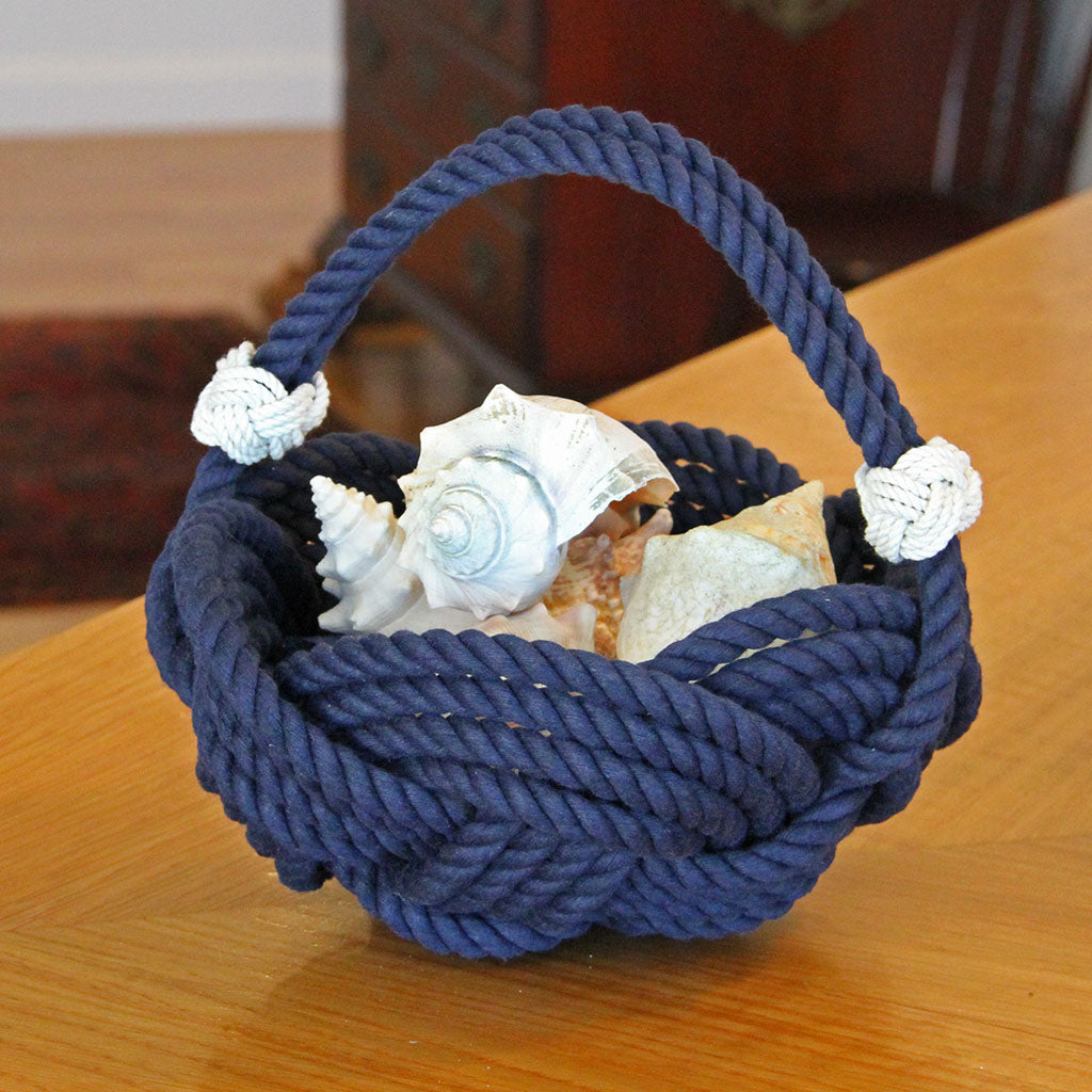 Celtic Knotted Navy Basket home decoration Mystic Knotwork 