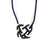 Celtic Heart Knot Necklace necklace Mysticknotwork.com Navy 