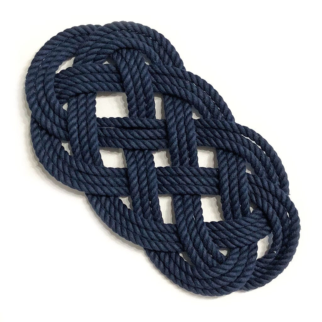 Ocean Plait Nautical Trivet, 5 Color Choices Mystic Knotwork 