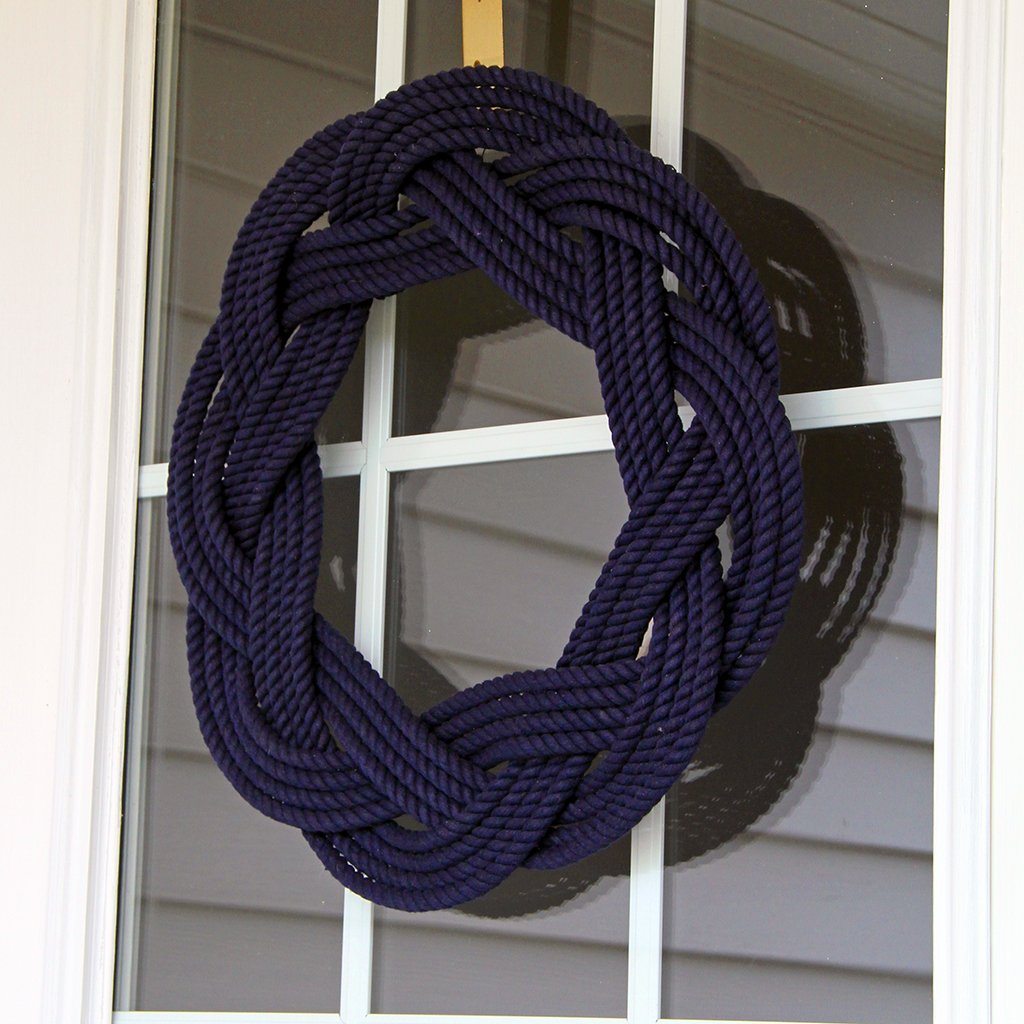 Sailor Knot Wreath or Centerpiece, Navy Blue home decoration Mysticknotwork.com 