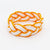 Orange Sailor Bracelet Satin Outline bracelet Mystic Knotwork 