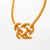 Celtic Heart Knot Necklace necklace Mysticknotwork.com Orange 