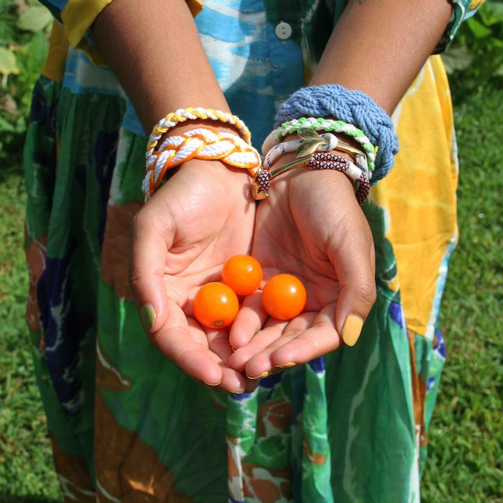 Orange Sailor Bracelet Satin Outline bracelet Mystic Knotwork 