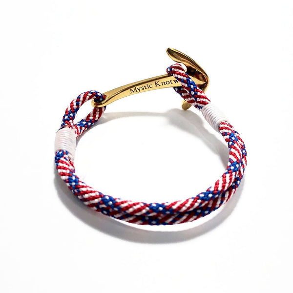 Nautical Turquoise Nautical Anchor Bracelet Brass 016 handmade for $ 28.00