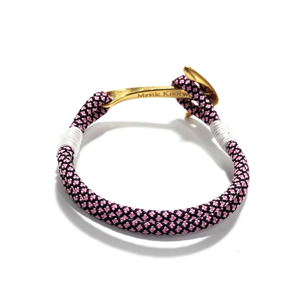 Pink Diamond Nautical Anchor Bracelet Brass 326 Mystic Knotwork 