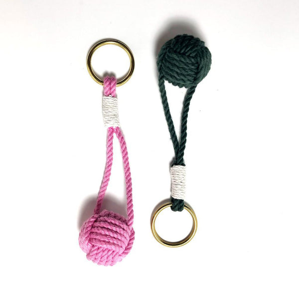 Bulk Pricing Monkey Fist Key Chain, Modern, Choose from 18 Colors