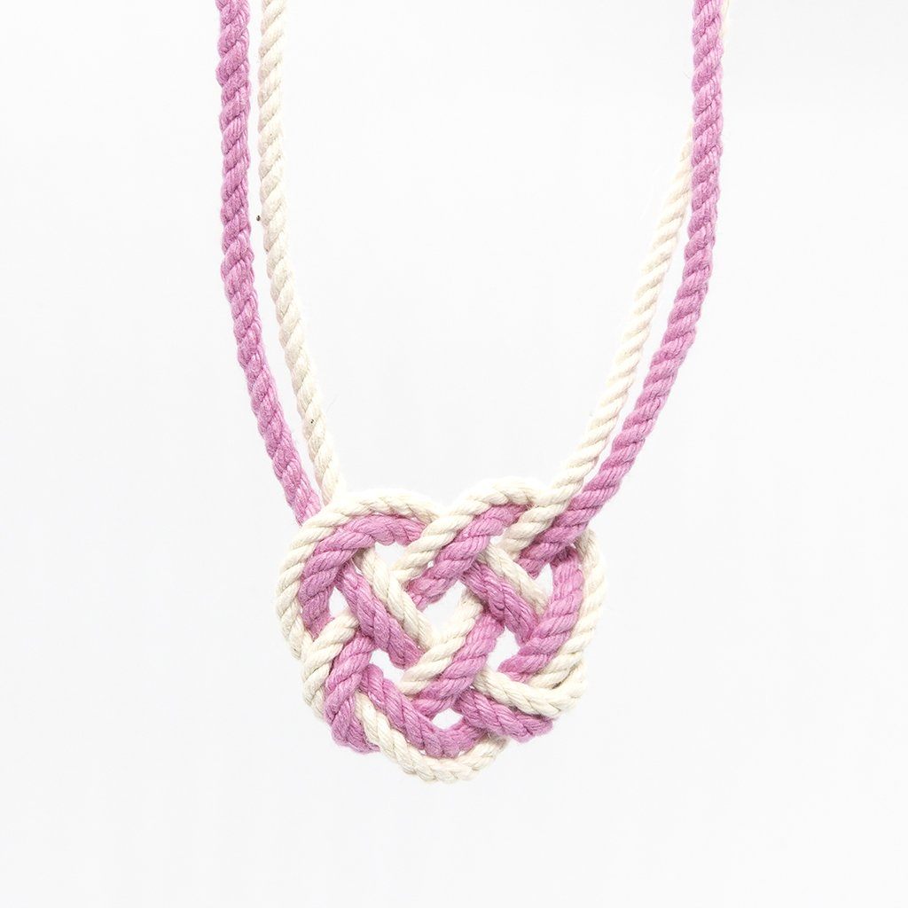 Celtic Heart Knot Necklace necklace Mysticknotwork.com Pink 