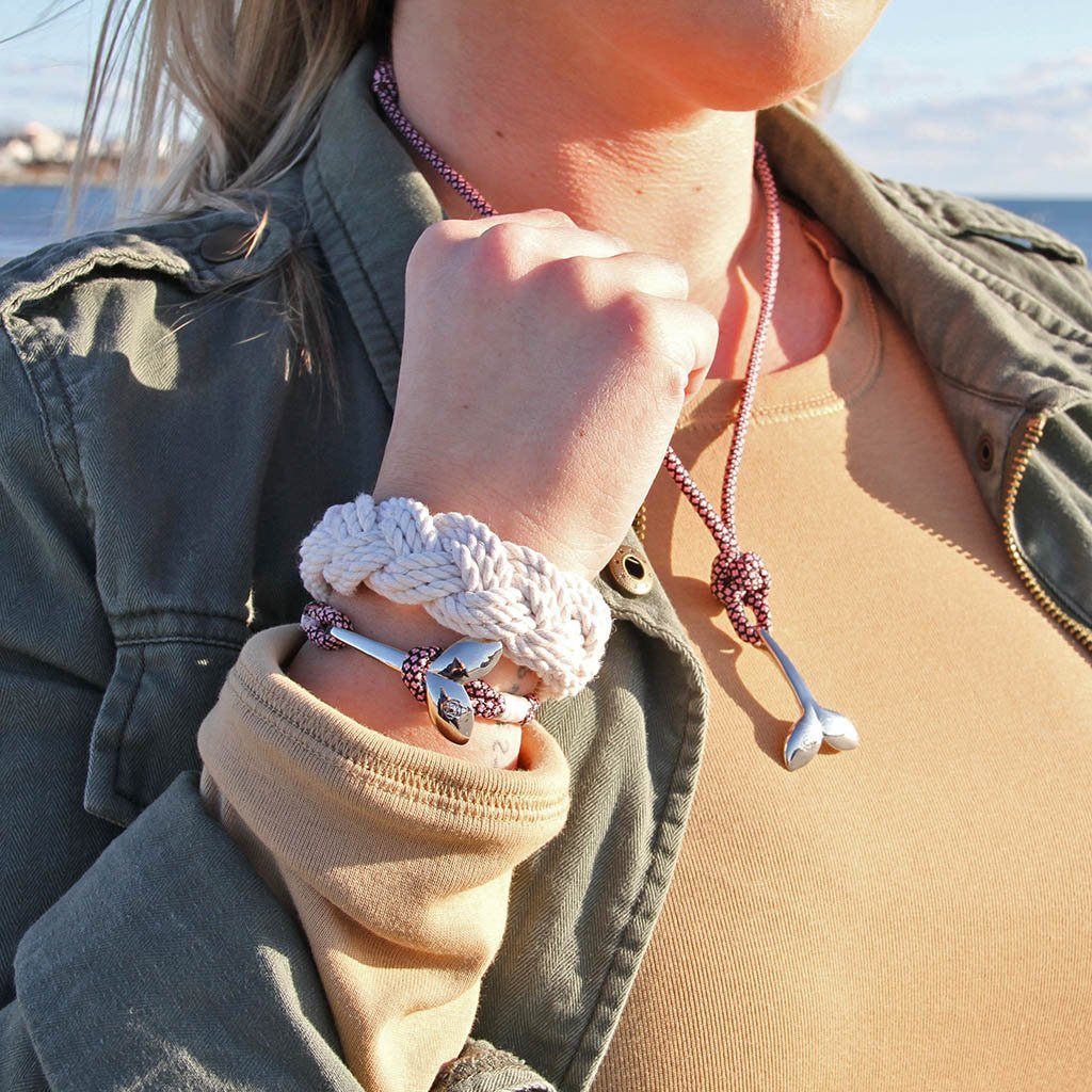 Rasta Nautical Whale Tail Bracelet Stainless Steel 191 Mystic Knotwork 