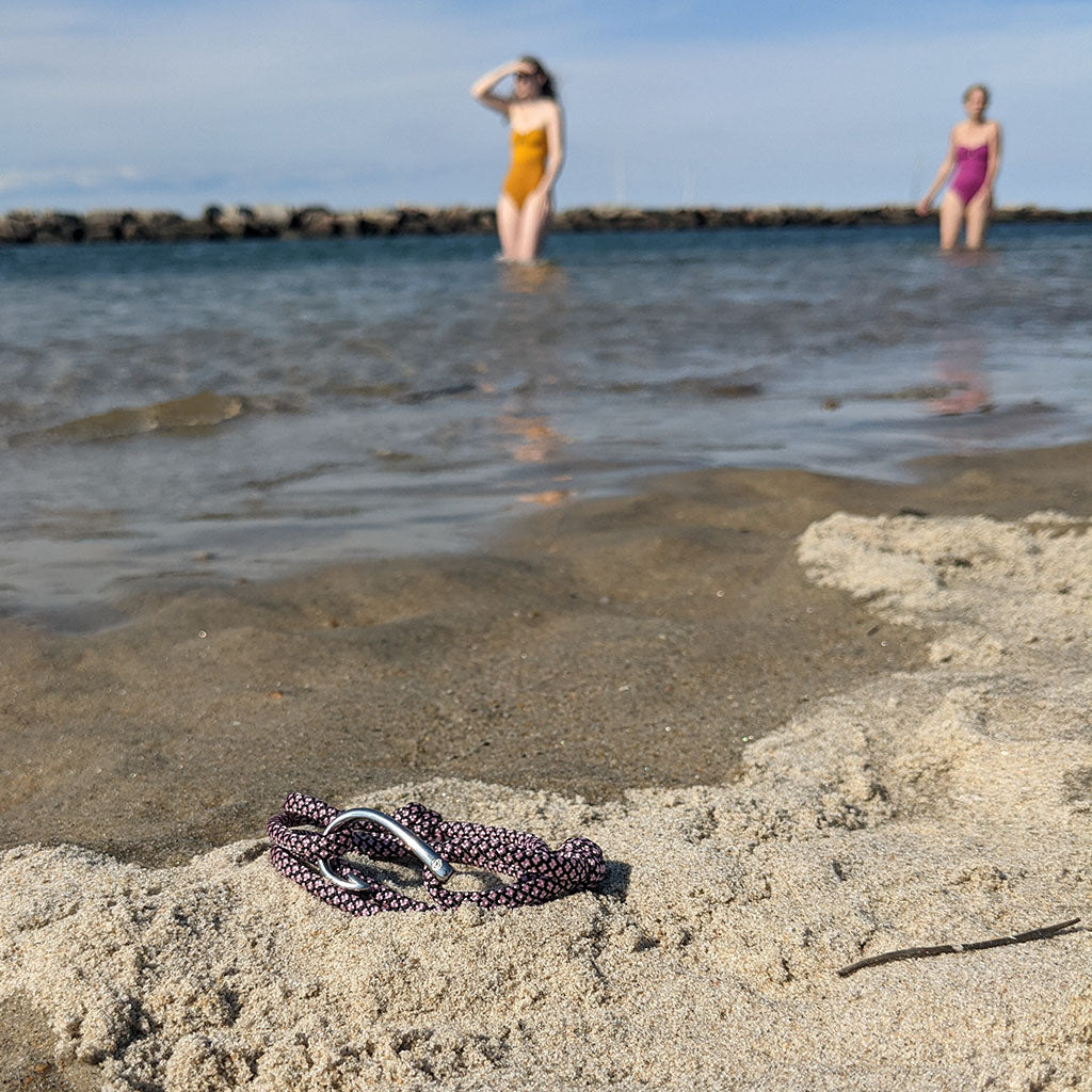 Adjustable Fish Hook Wrap Pink Diamond 326 Bracelets Mystic Knotwork 