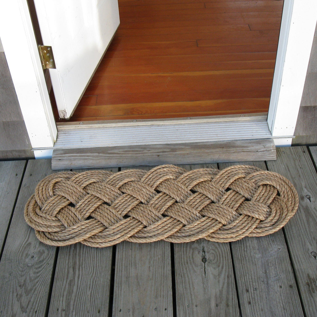 Nautical Knot Door Mat, Prolong Knot handmade at Mystic Knotwork