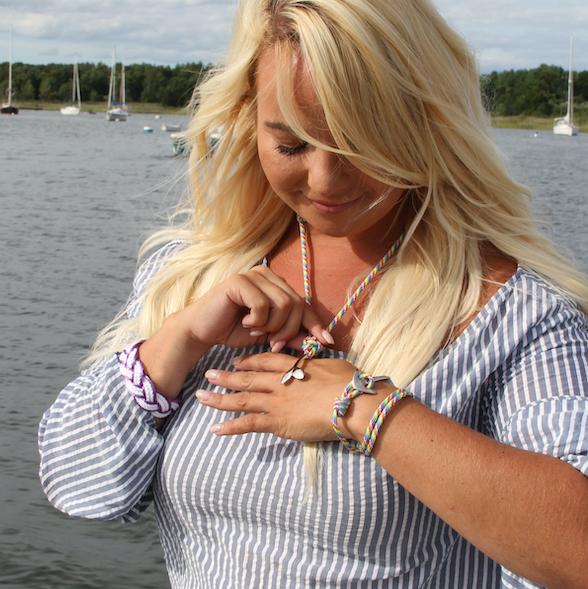 Purple Sailor Bracelet Satin Outline bracelet Mystic Knotwork 